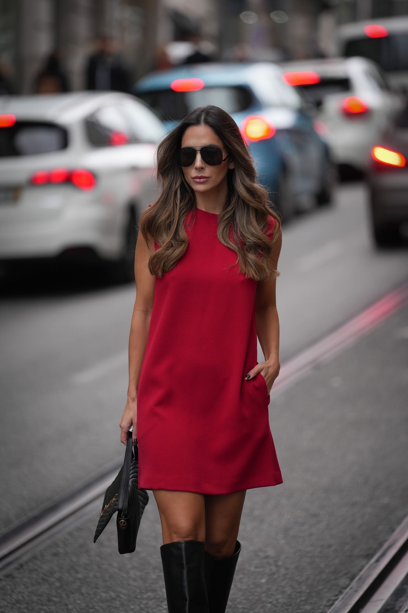 VESTIDO CORTO ROJO