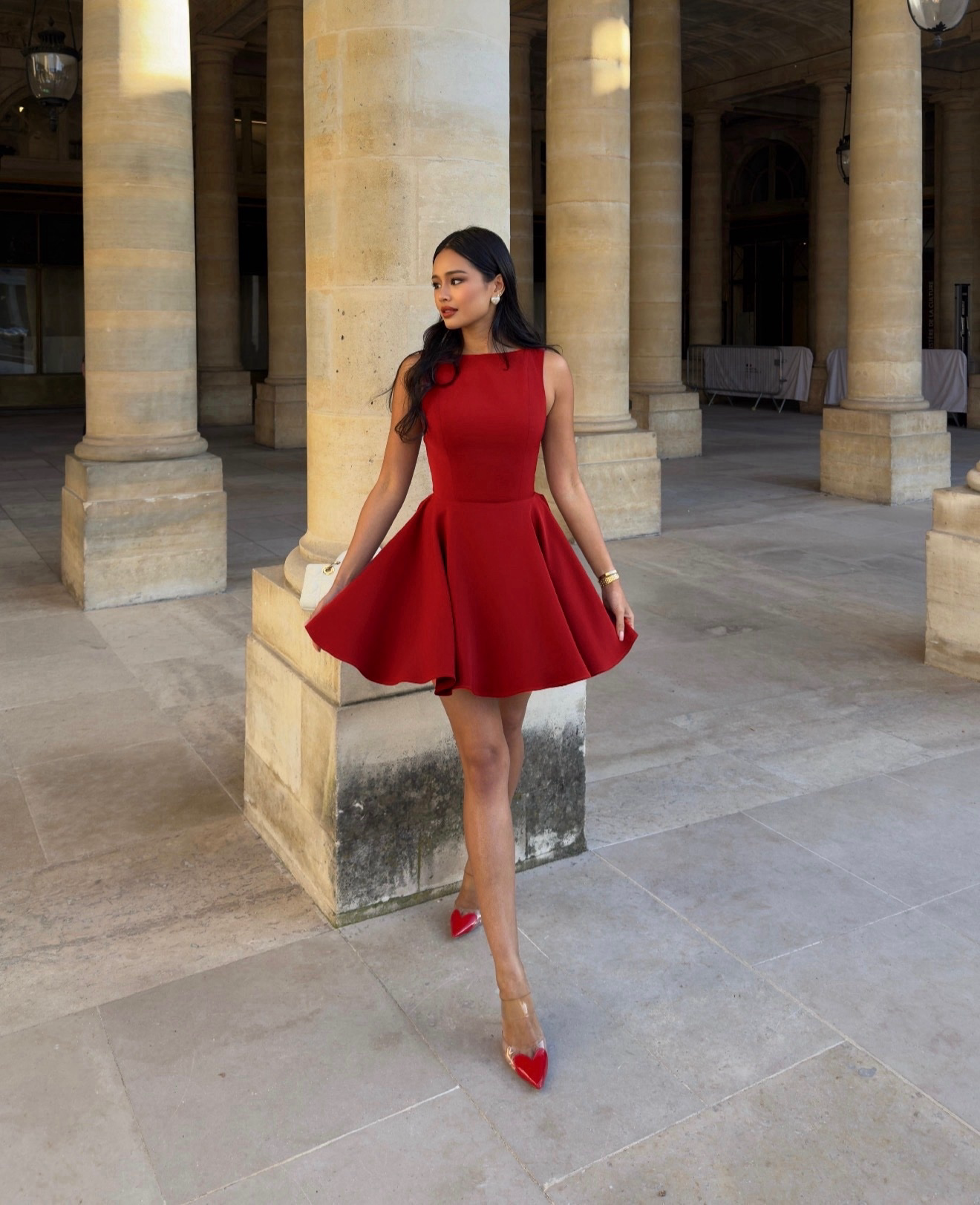 The Diana Mini Dress in Classic Red ♥️