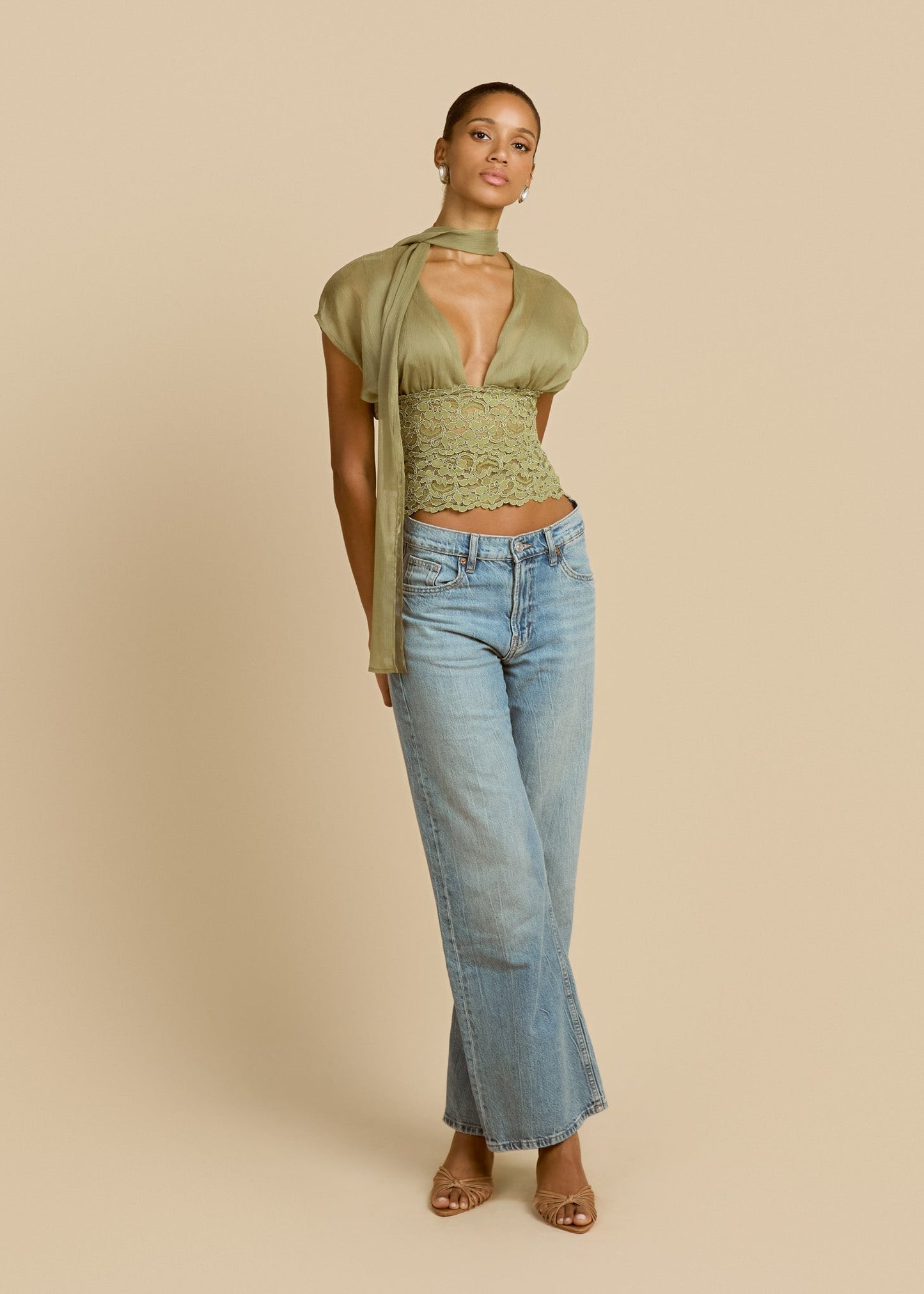 ALLEGRA TOP PISTACHIO
