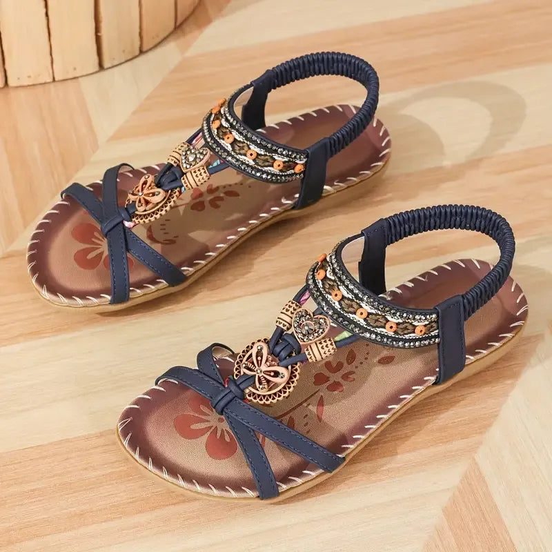 Isabel - Sandalias Efecto Piel con Suela Ergonómica