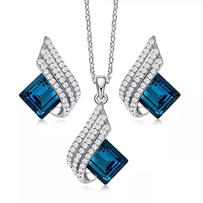 Conjunto de Joyería Aurora Azul