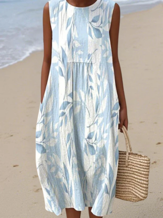 Joy™ Vestido Midi de Hojas