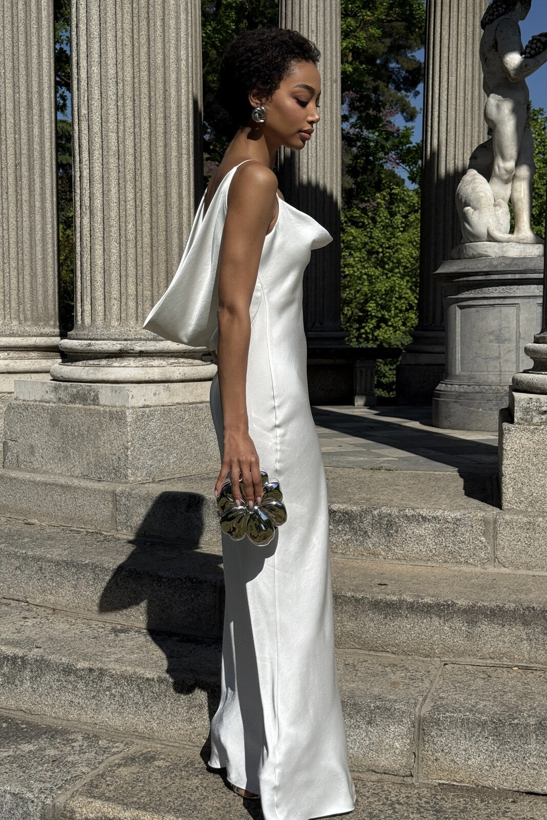 VESTIDO BLANCO FLUIDO LARGO