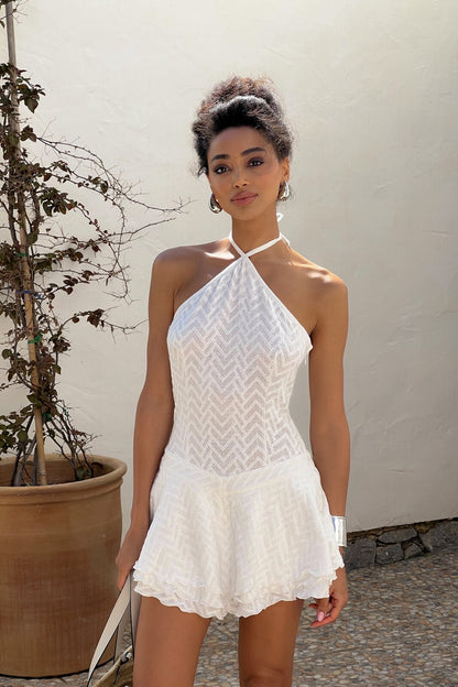 VESTIDO CORTO BLANCO