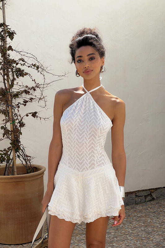 VESTIDO CORTO BLANCO