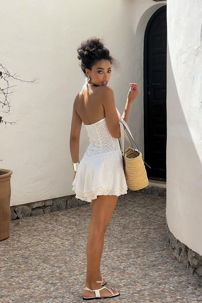 VESTIDO CORTO BLANCO