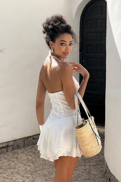 VESTIDO CORTO BLANCO