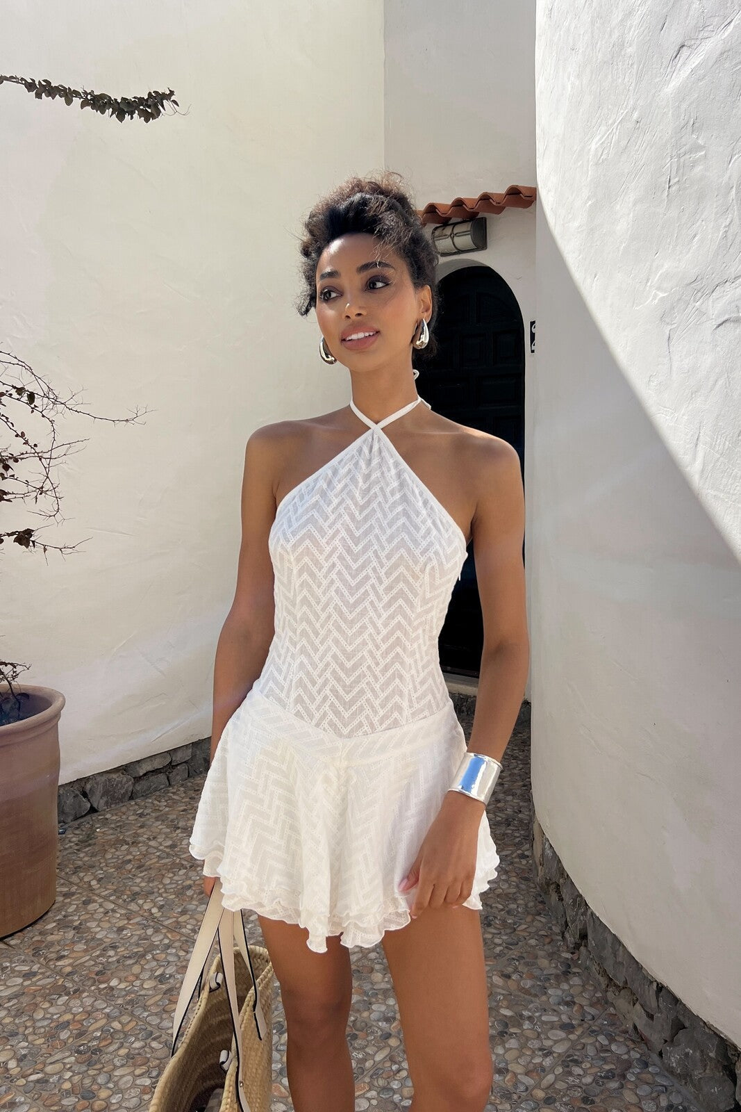 VESTIDO CORTO BLANCO