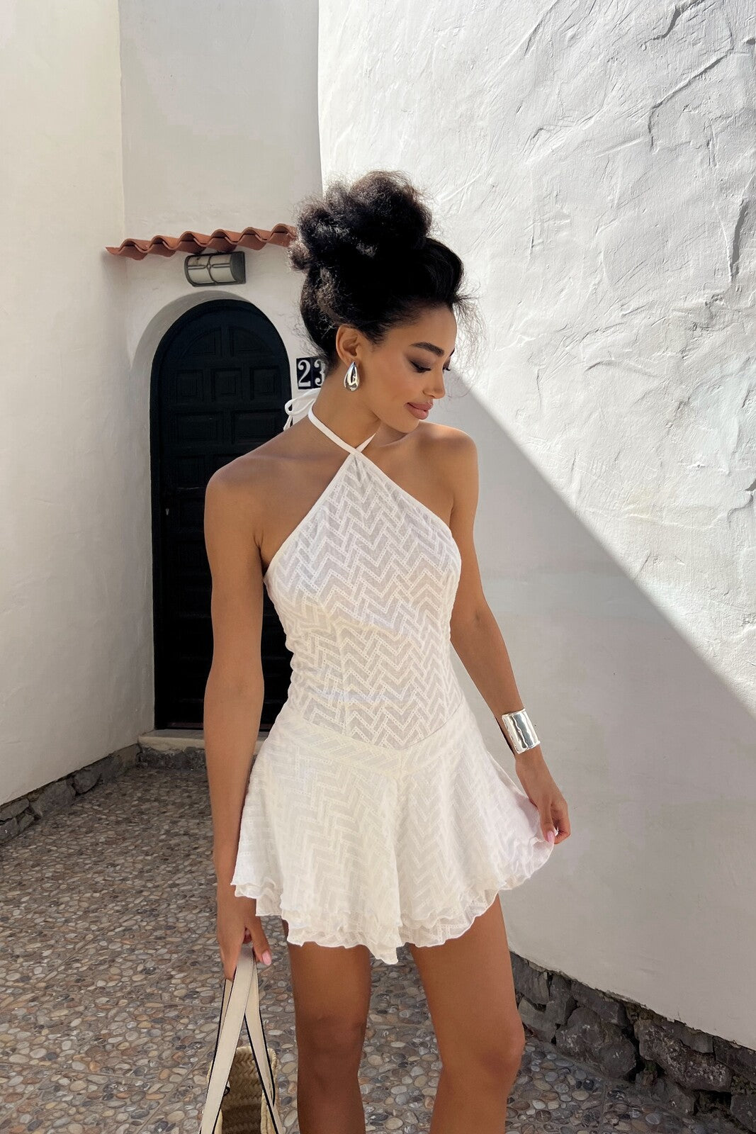 VESTIDO CORTO BLANCO