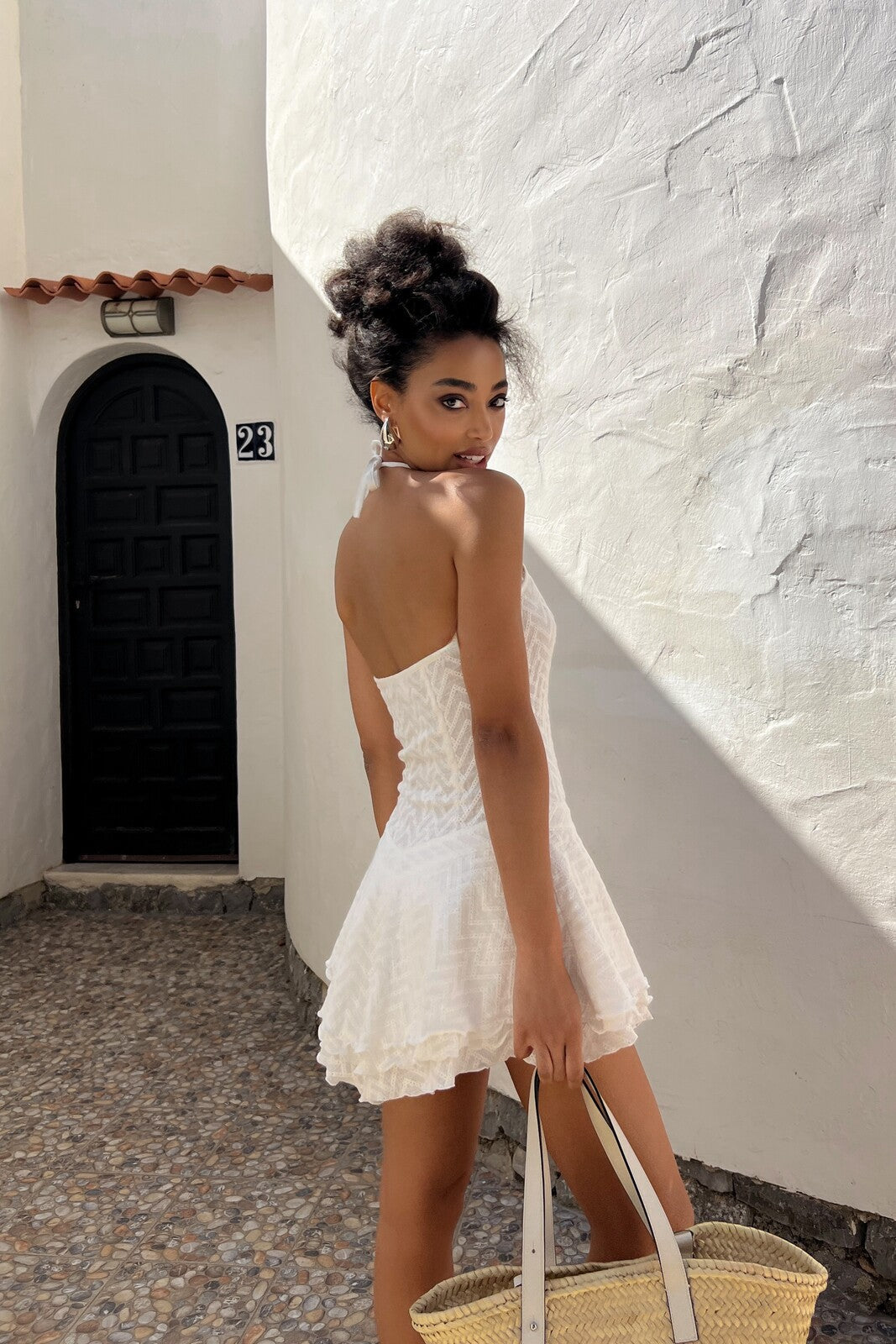 VESTIDO CORTO BLANCO