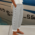 REA | PANTALONES CASUALES A RAYAS CÓMODOS