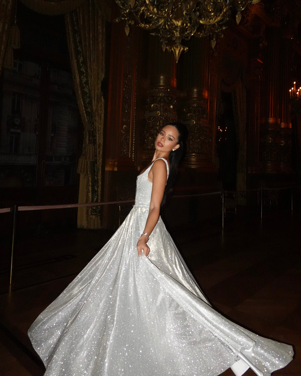 El Maxi Vestido Brillante Scarlett