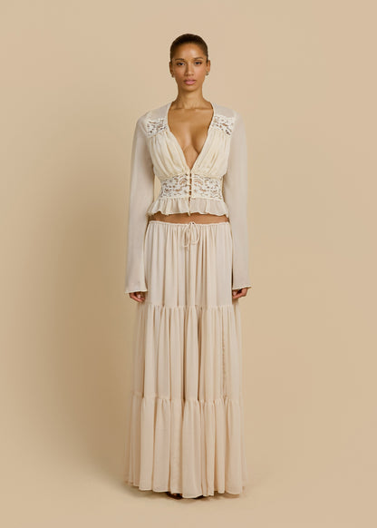 ALESSANDRA SKIRT IVORY