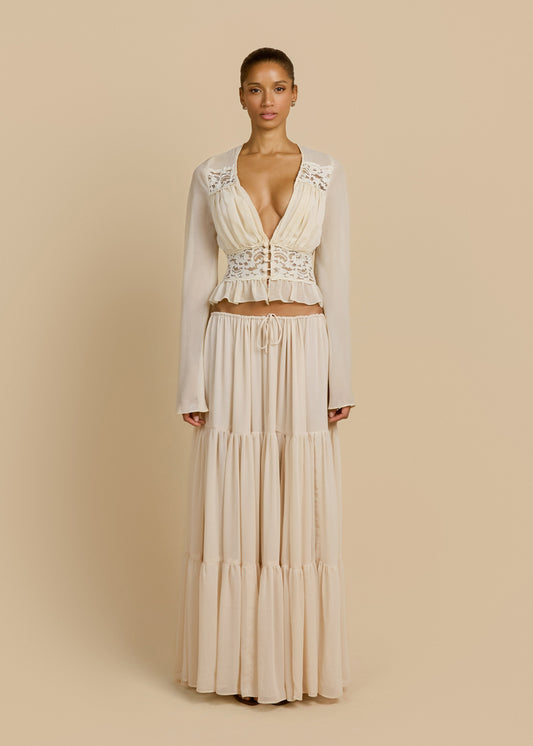 ALESSANDRA SKIRT IVORY