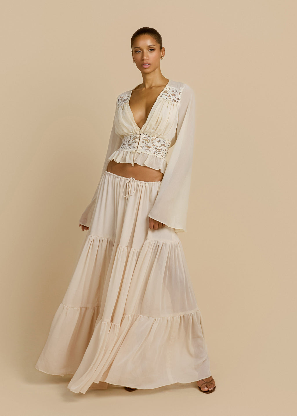 FALDA ALESSANDRA MARFIL