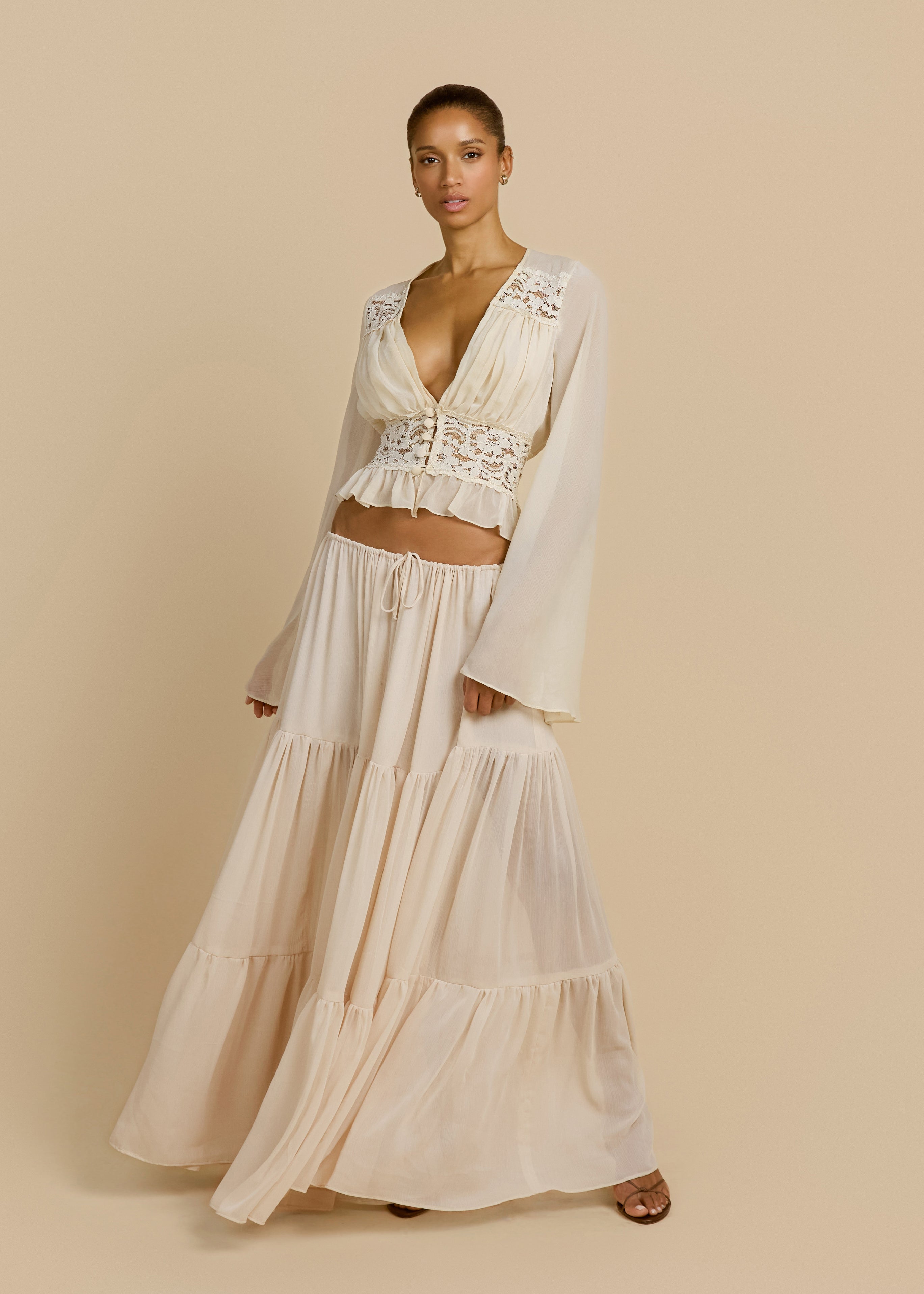 FALDA ALESSANDRA MARFIL