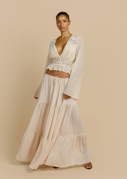 ALESSANDRA SKIRT IVORY