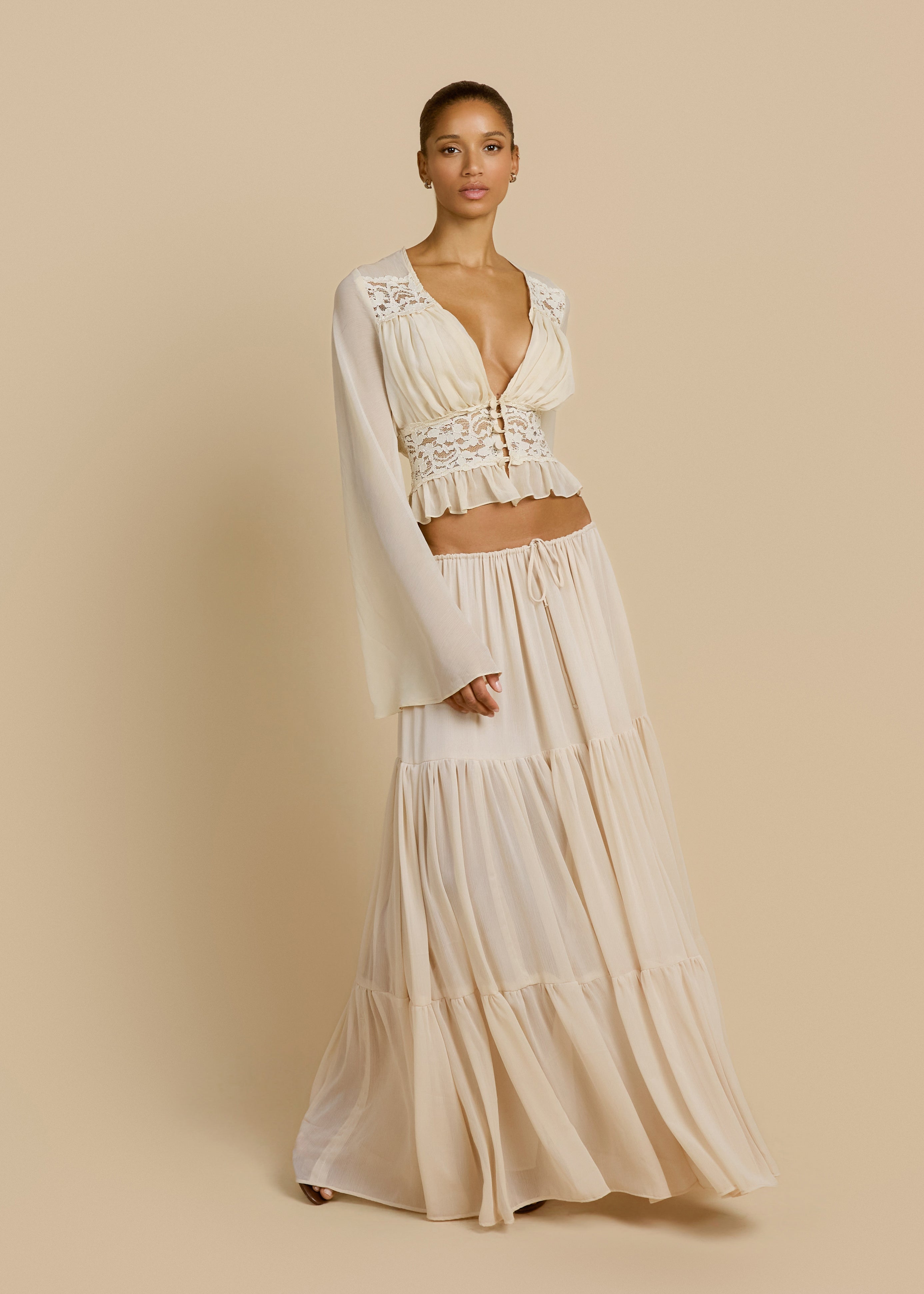 FALDA ALESSANDRA MARFIL