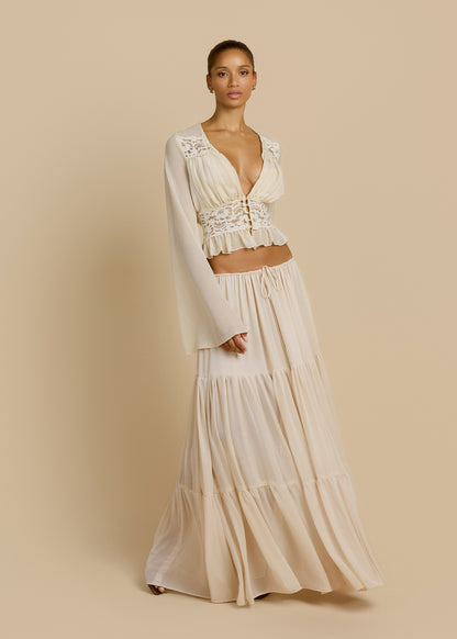 ALESSANDRA SKIRT IVORY