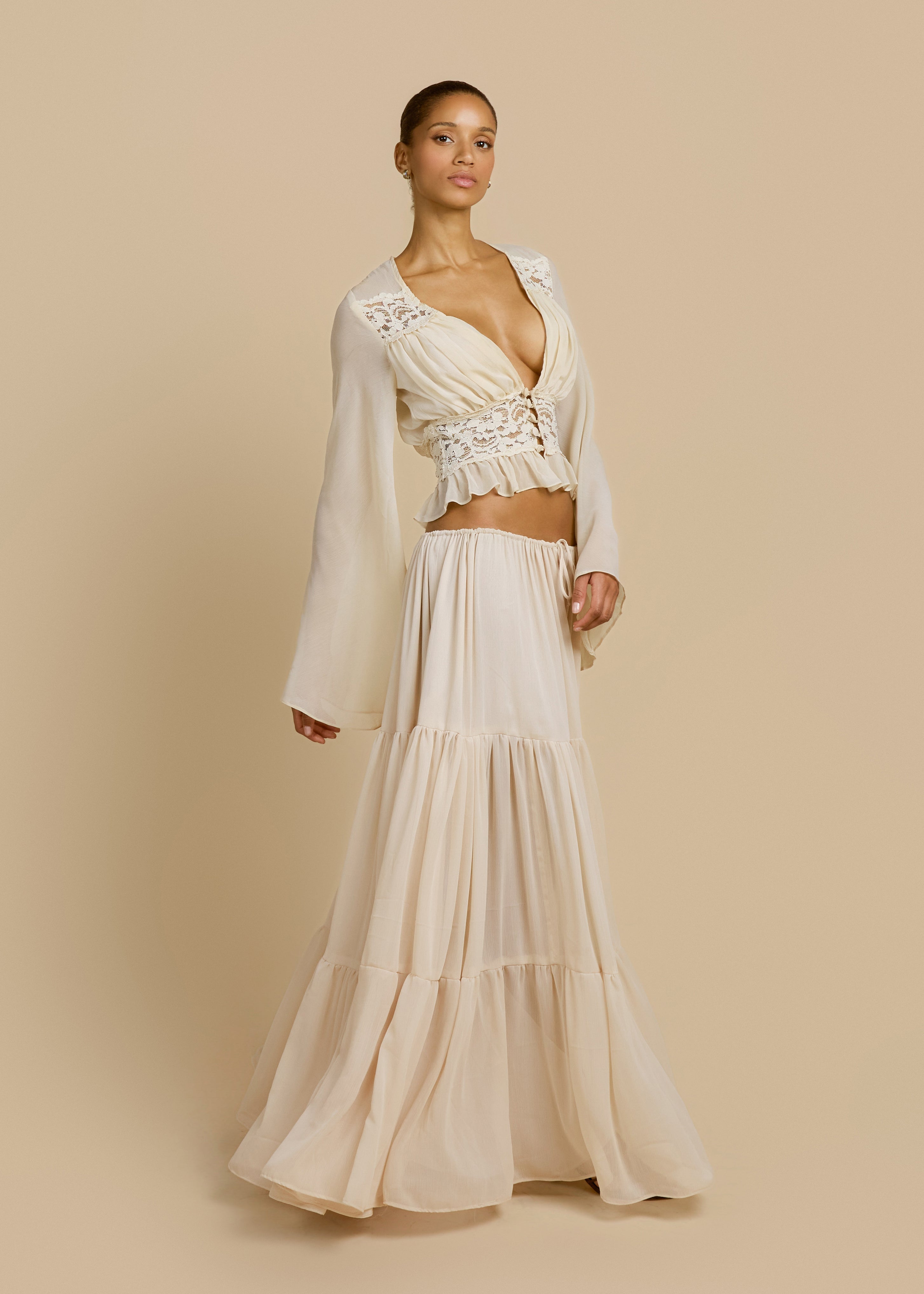 FALDA ALESSANDRA MARFIL