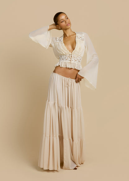 ALESSANDRA SKIRT IVORY