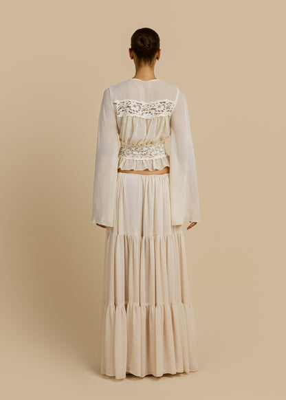 ALESSANDRA SKIRT IVORY