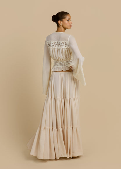 ALESSANDRA SKIRT IVORY