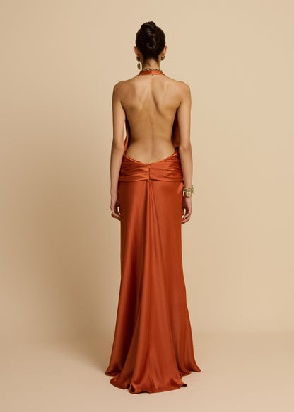 FRANCESCA DRESS RUST