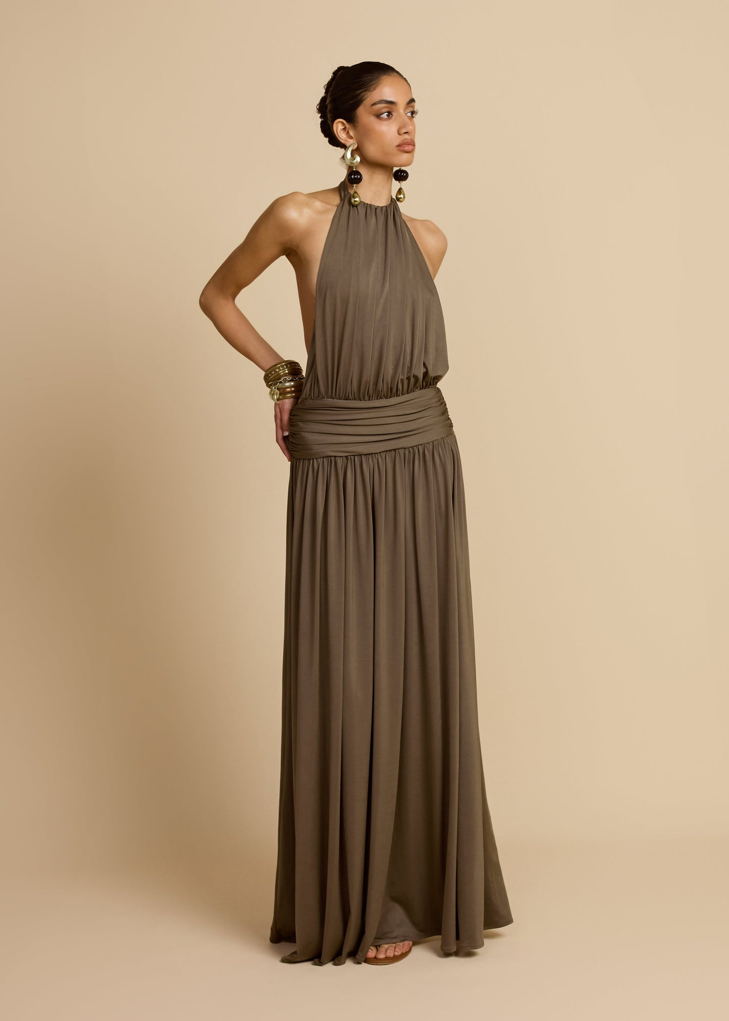 SANTINA DRESS KHAKI