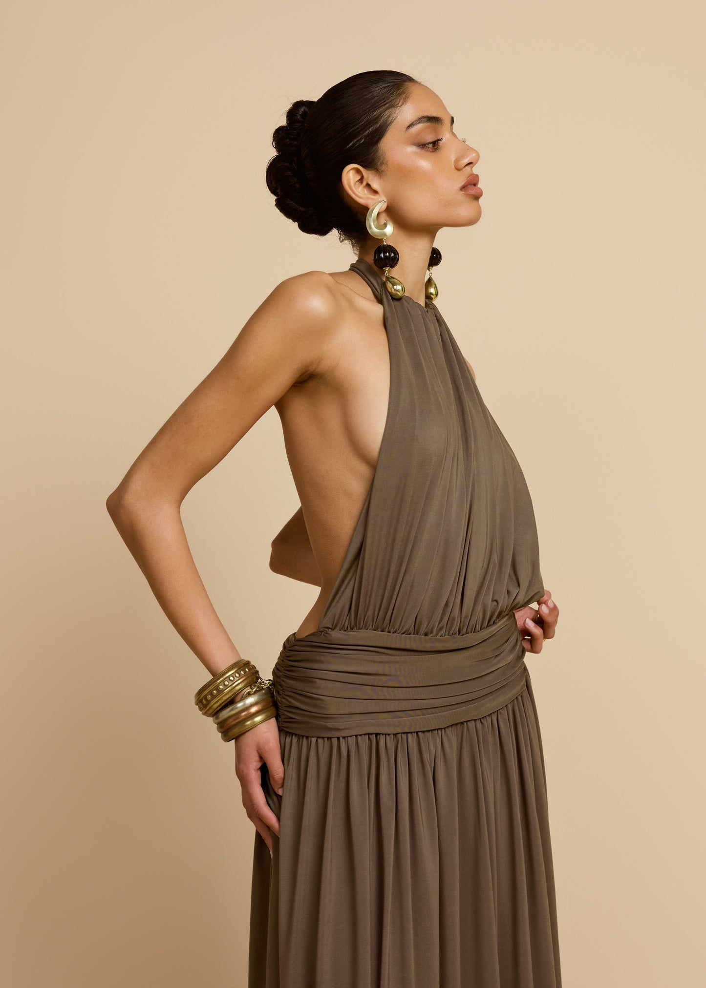 SANTINA DRESS KHAKI
