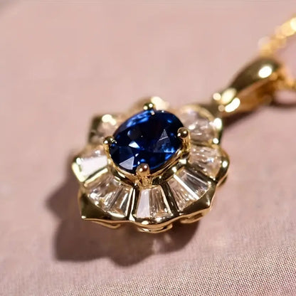Collar de Oro Noche Azul