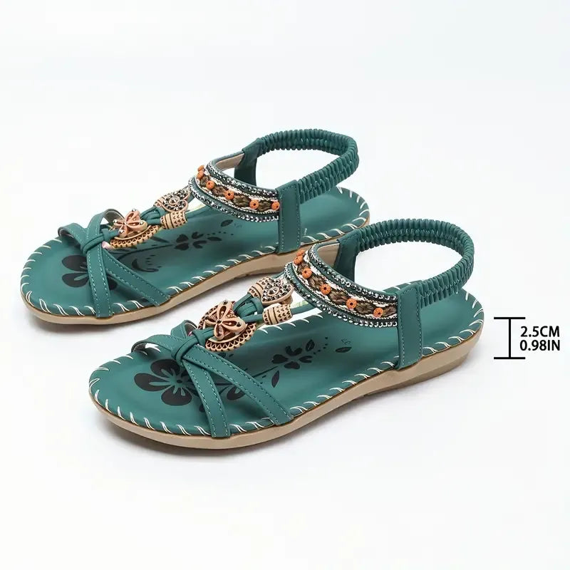Isabel - Sandalias Efecto Piel con Suela Ergonómica