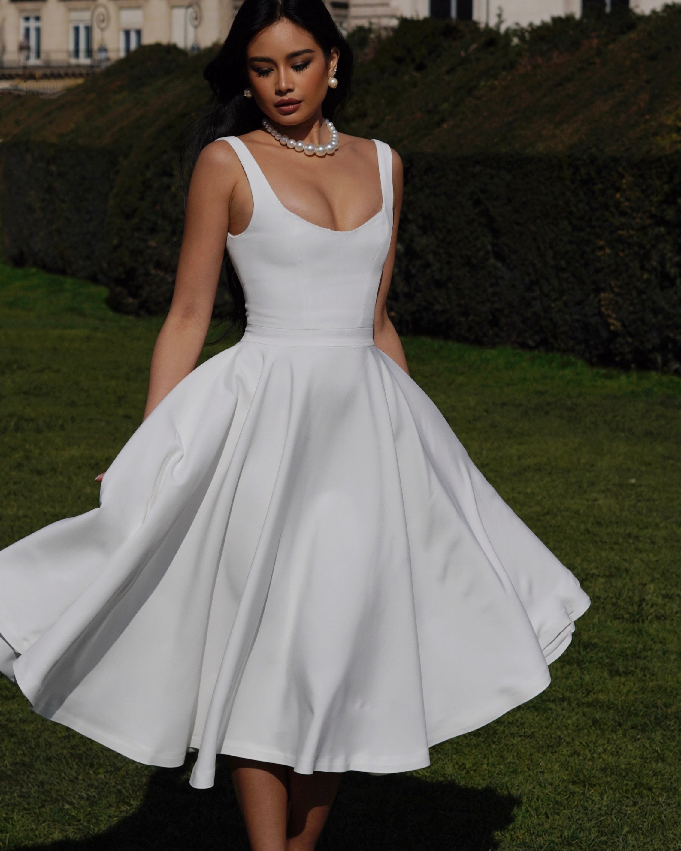 El Vestido Midi Scarlett en Crudo