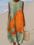 Tess Vestido Midi Oceánico