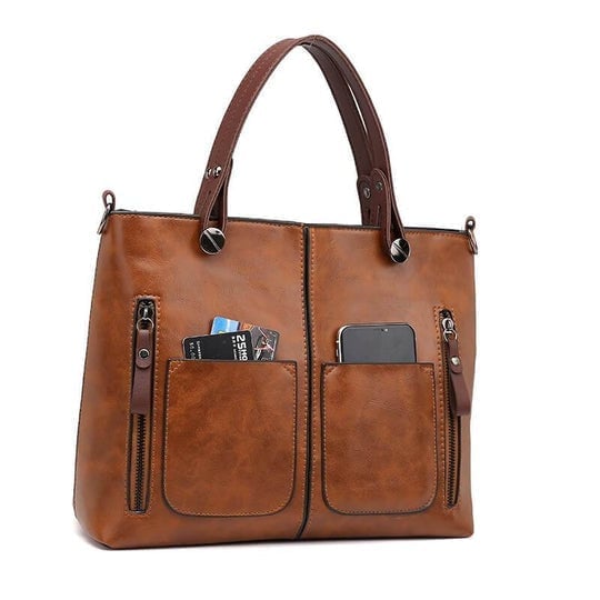 Lisa™ | Bolso de Hombro de Cuero Vintage – Gran Capacidad y Estilo