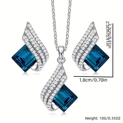 Conjunto de Joyería Aurora Azul