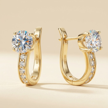 Pendientes Elegantes Channel | Oro
