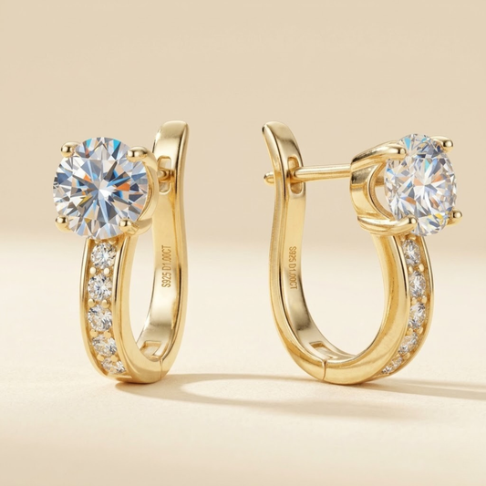 Pendientes Elegantes Channel | Oro