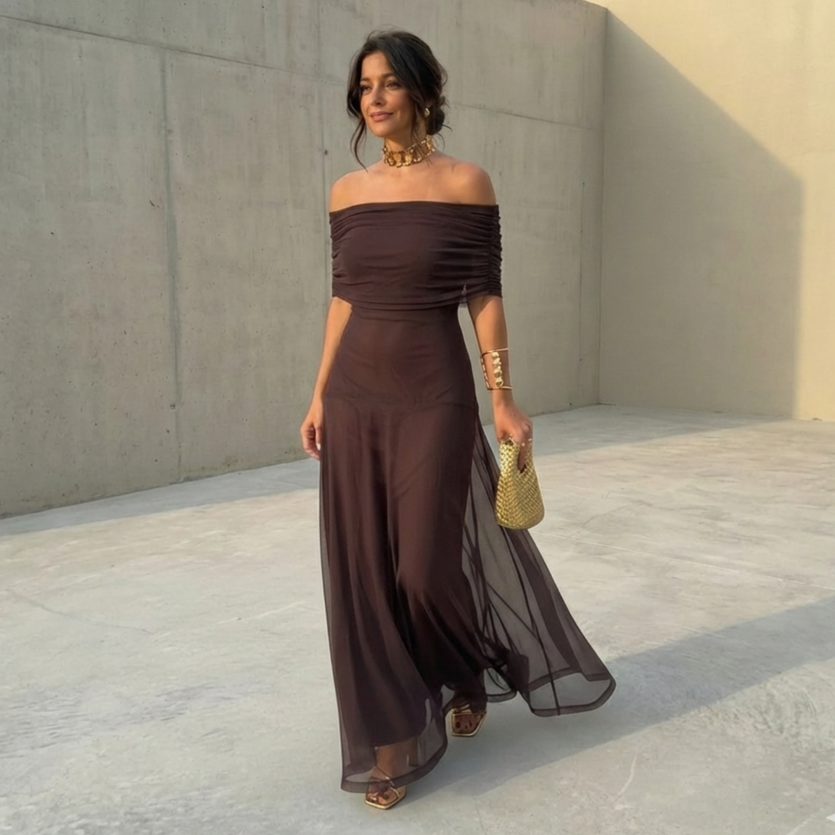 Vestido Uma - Largo Fluido