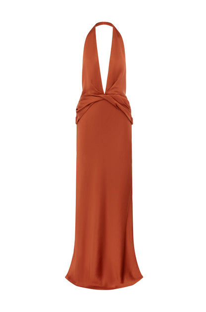 FRANCESCA DRESS RUST