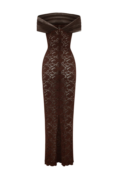MILANA DRESS CHOCOLATE