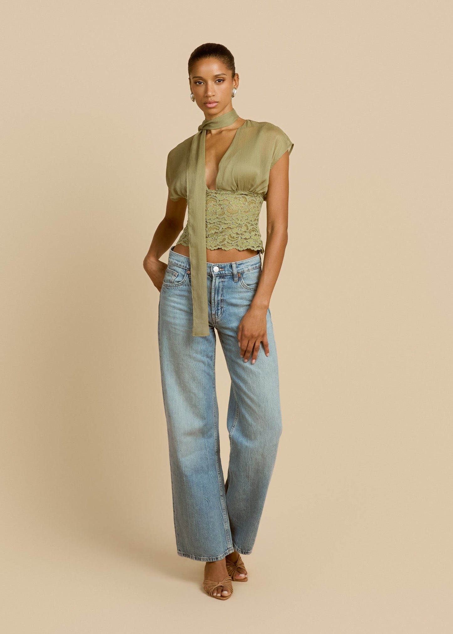 ALLEGRA TOP PISTACHIO