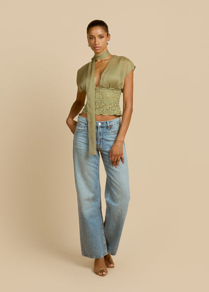 ALLEGRA TOP PISTACHIO