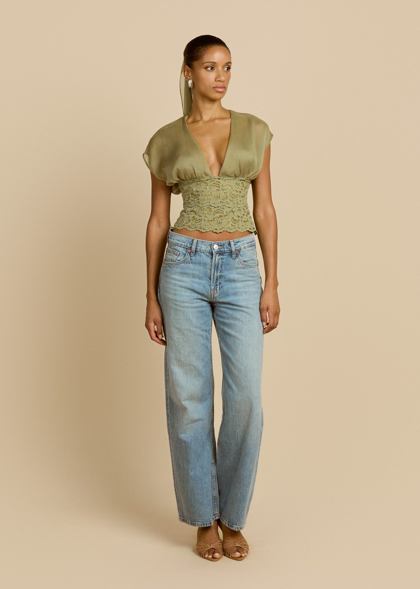 ALLEGRA TOP PISTACHIO