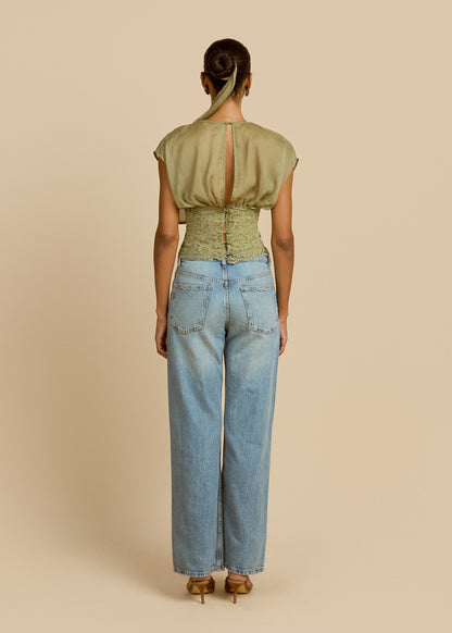 ALLEGRA TOP PISTACHIO