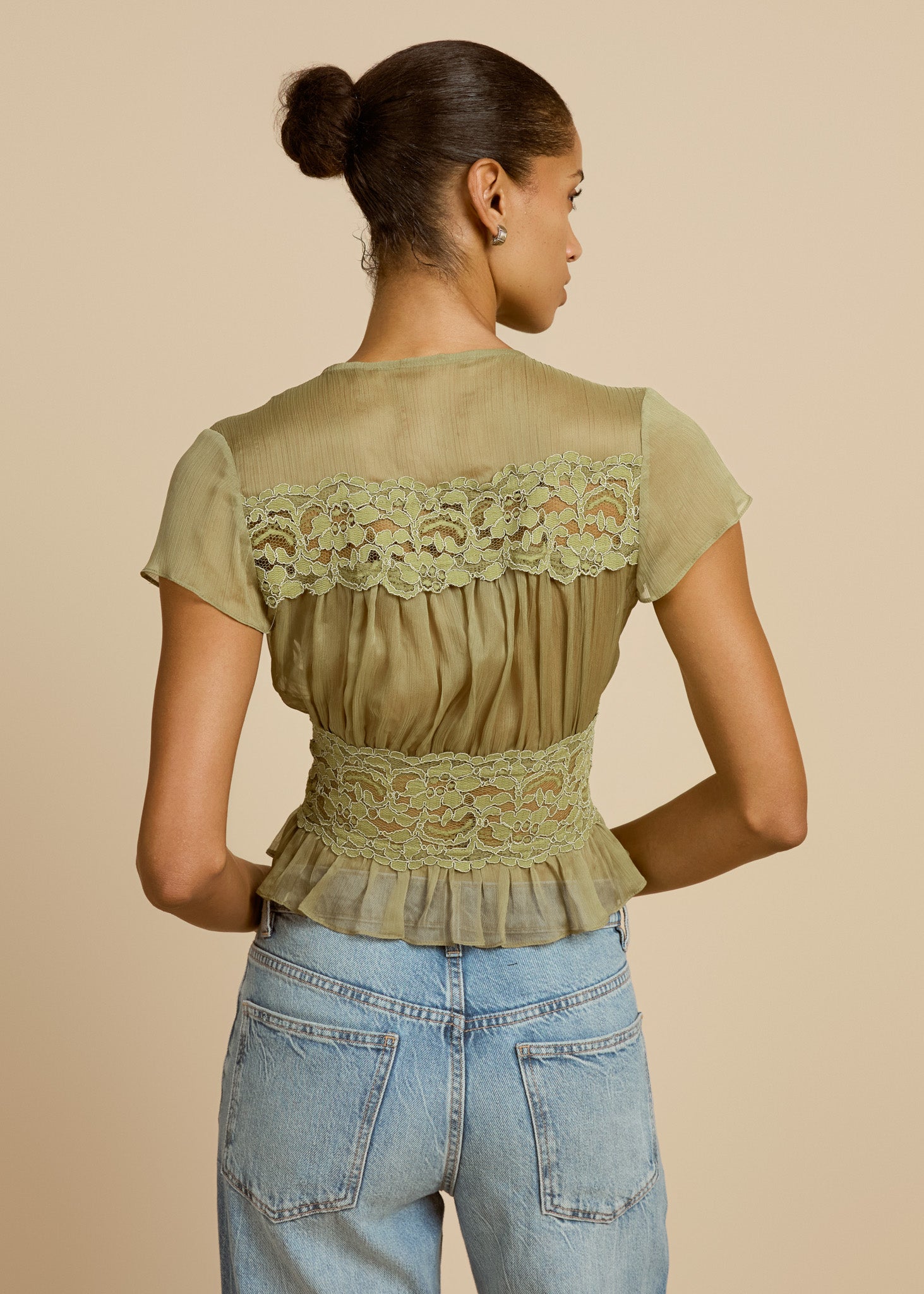 TOP SABRINA PISTACHO