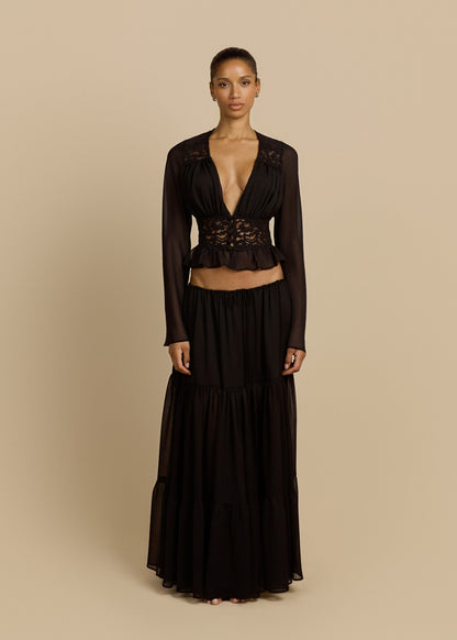 ALESSANDRA SKIRT BLACK