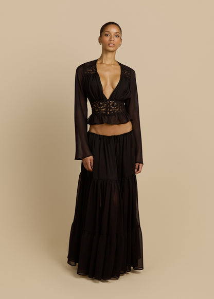 ALESSANDRA SKIRT BLACK