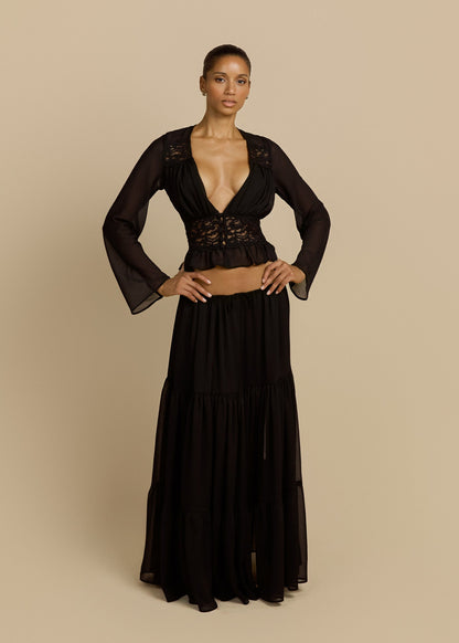 ALESSANDRA SKIRT BLACK