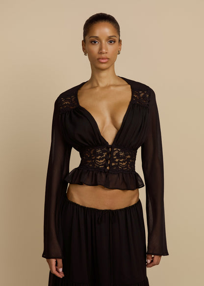ALESSANDRA TOP BLACK